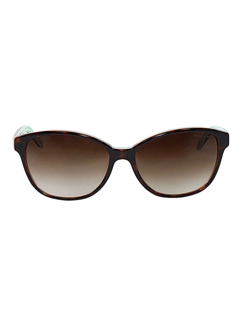 RALPH LAUREN || Cat-Eye Prescription Sunglasses in Tortoise + Green Stripe - Picture 2 of 8